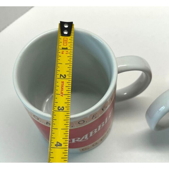 Scrabble Board Game Coffee Mug Set Tea Cocoa Cup Retro Game Night - Picture 8 of 9